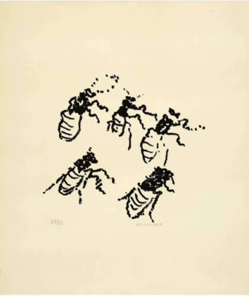 Litografía Michaux - Par la voie des rythmes, planche X