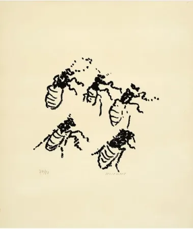 Litografía Michaux - Par la voie des rythmes, planche X