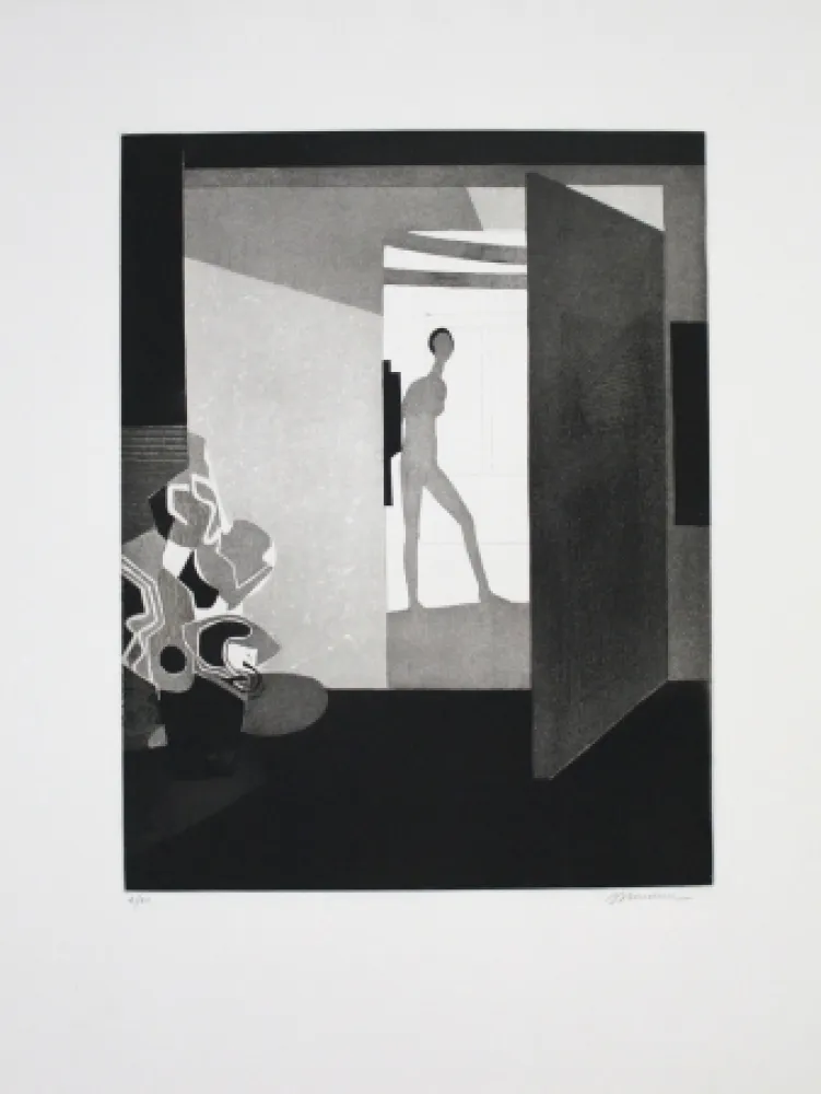 Aguafuerte Y Aguatinta Minaux - Contre jour