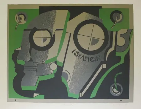 Litografía Mindhoff - Technoide