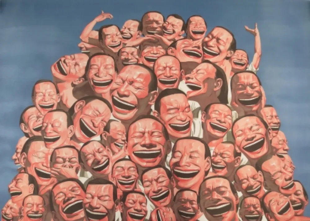 Litografía Minjun - Sans titre