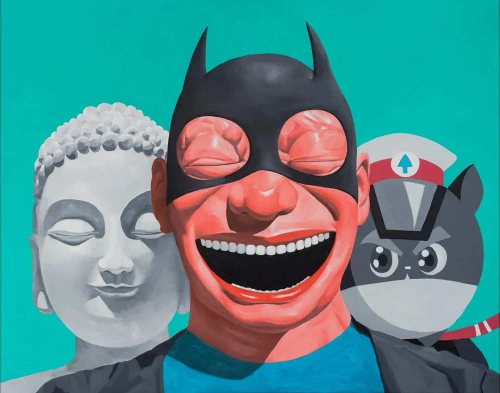 Serigrafía Minjun - The Three Musketeers