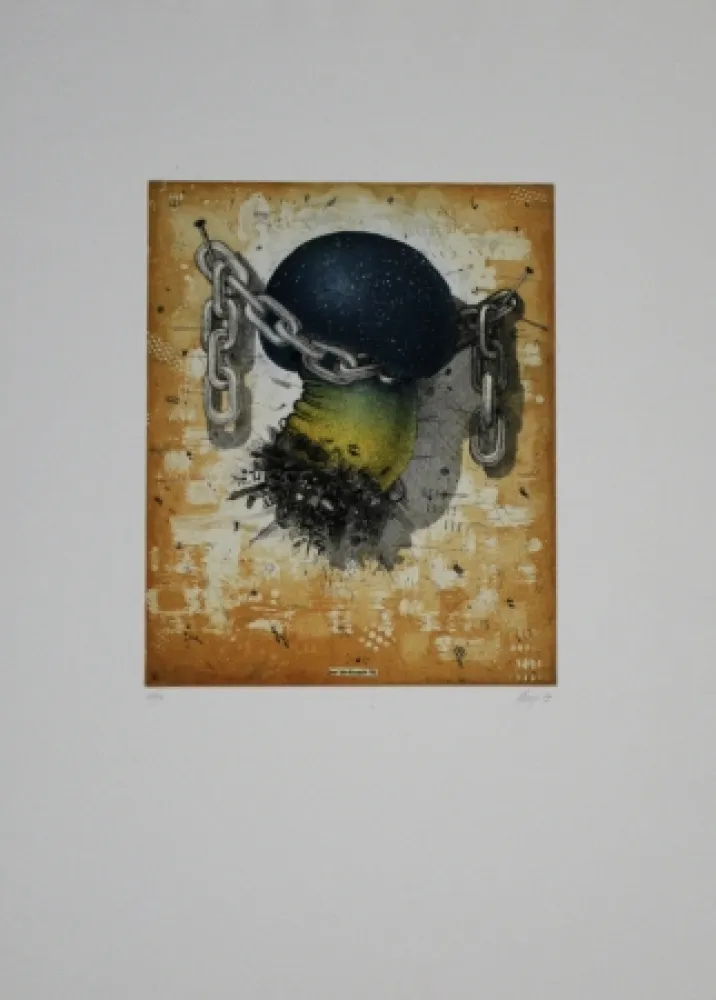 Aguafuerte Y Aguatinta Minuzzi - Der verdammte Pilz