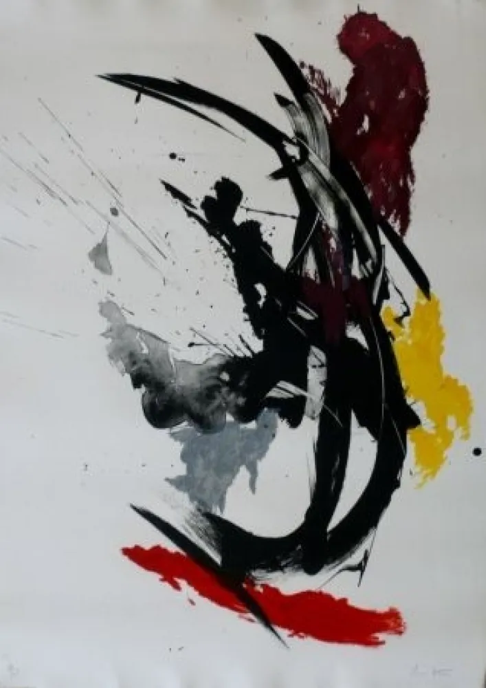 Litografía Miotte - Composition