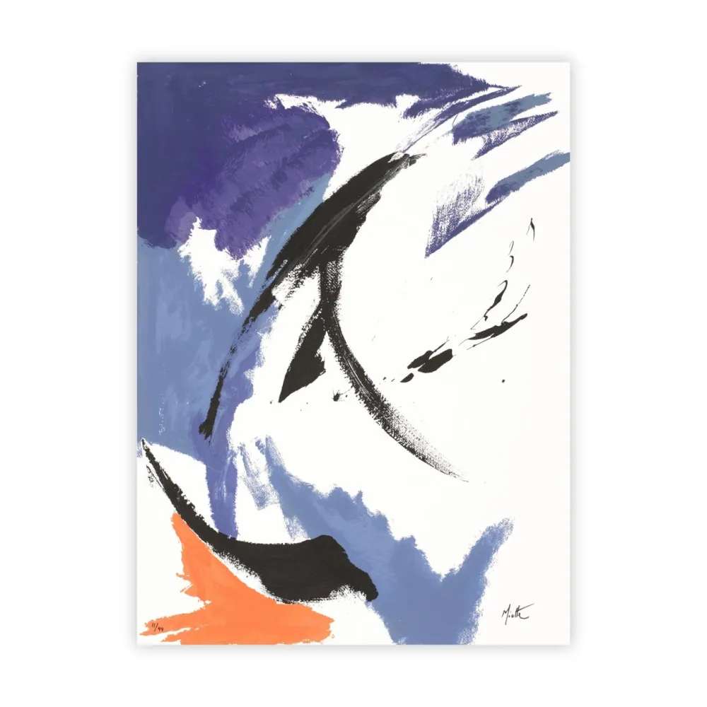 Serigrafía Miotte - Mancha Naranja Inferior Izquierda