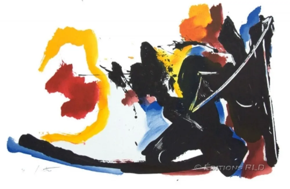 Litografía Miotte - Mouvement