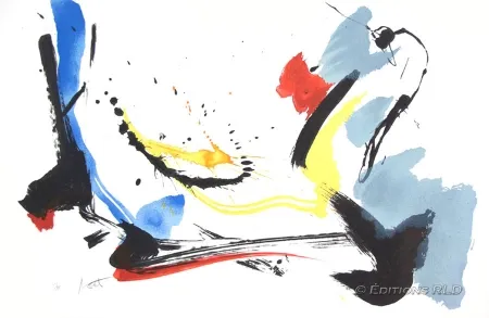 Litografía Miotte - Poétique