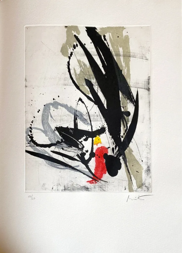 Aguafuerte Miotte - Près des murs