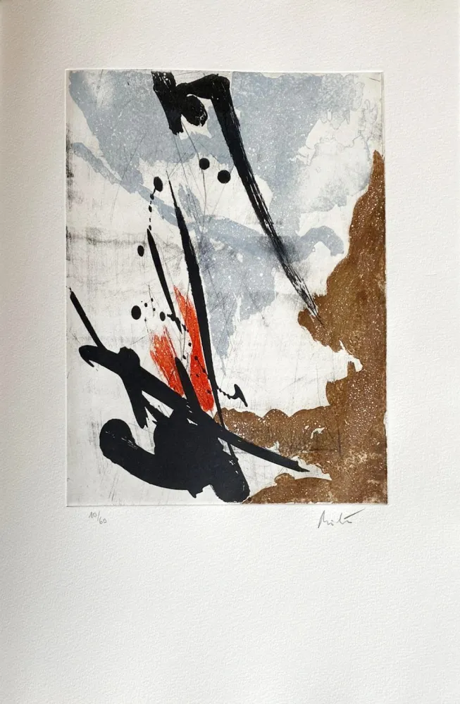 Aguafuerte Miotte - Près des murs