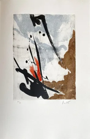 Aguafuerte Miotte - Près des murs