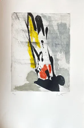 Aguafuerte Miotte - Près des murs