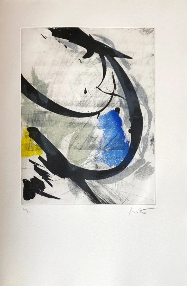 Aguafuerte Miotte - Près des murs