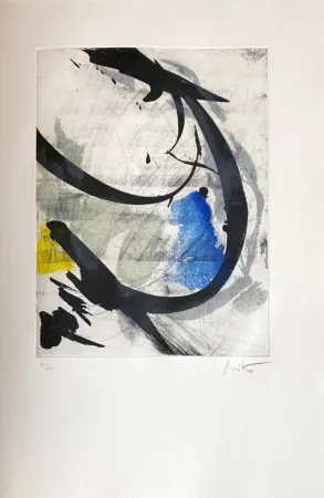 Aguafuerte Miotte - Près des murs