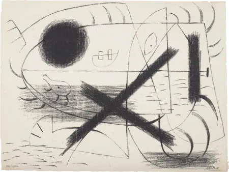 Litografía Miró - 1 (First Lithographic piece ever known)