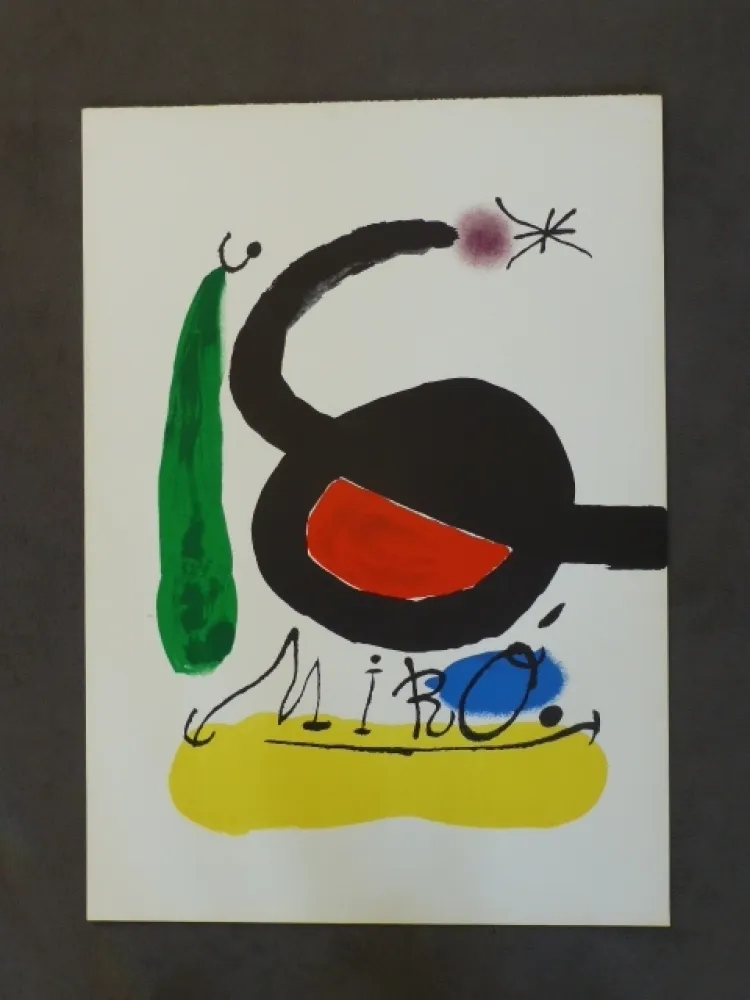 Litografía Miró - Affiche avant la lettre pour DLM 164/165