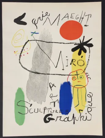 Litografía Miró - Affiche d’Exposition Galerie Maeght