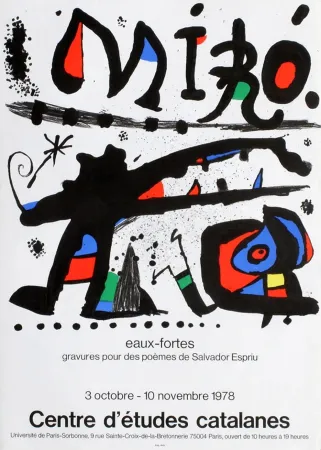 Cartel Miró - Affiche originale 