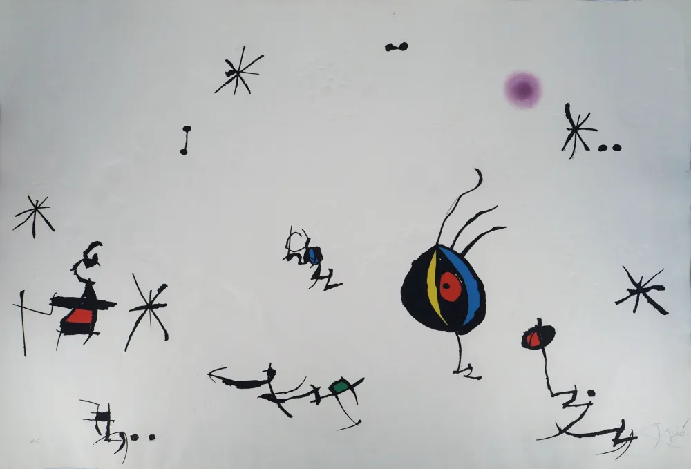 Grabado Miró - Barcelona Suite n°10