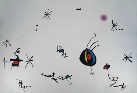 Grabado Miró - Barcelona Suite n°10