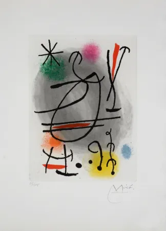 Litografía Miró - Caillou, 1978 - Hand-signed