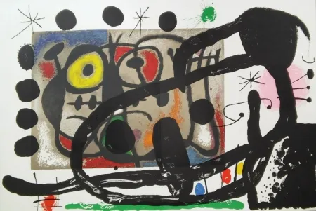 Litografía Miró - Cartons 