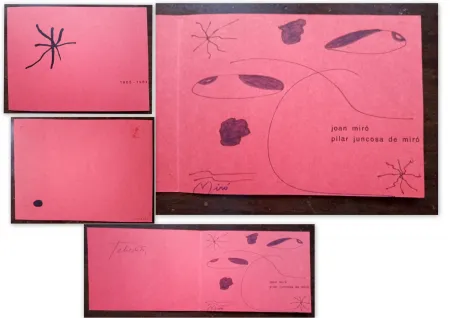 Sin Técnico Miró - Christmas greetings with drawing and signature of Joan Miró