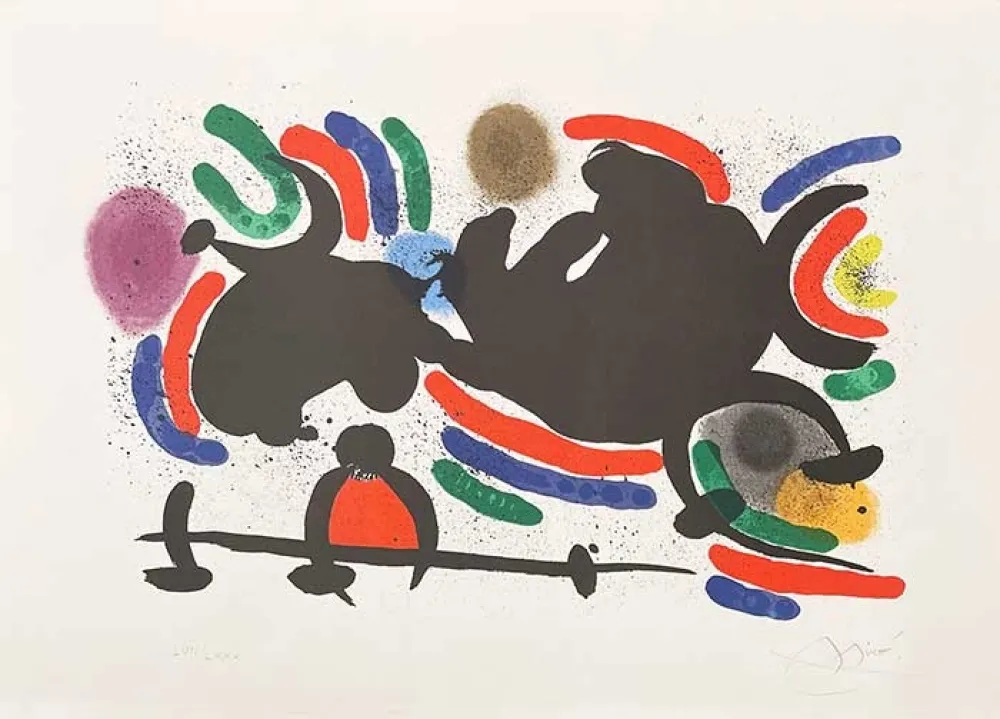 Litografía Miró - Composition