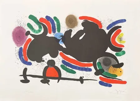 Litografía Miró - Composition