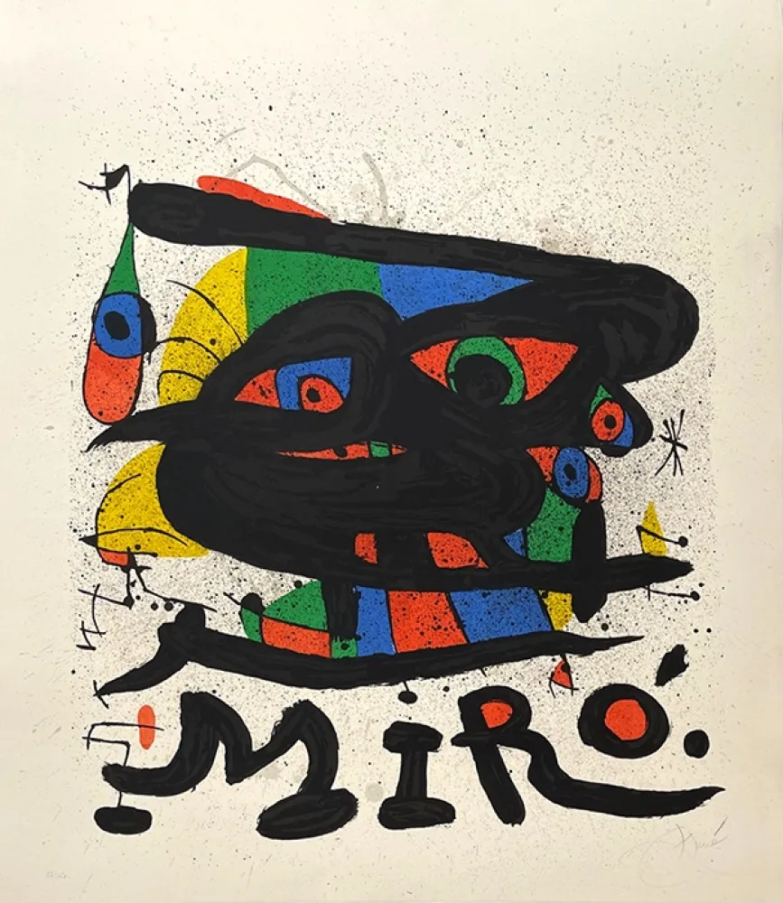 Litografía Miró - Composition