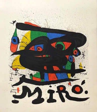 Litografía Miró - Composition