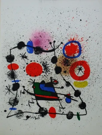 Litografía Miró - Composition