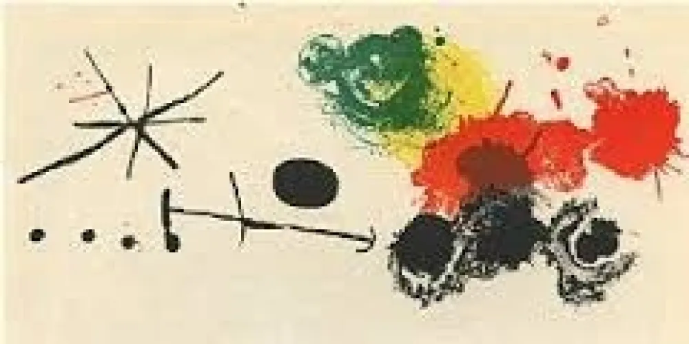 Litografía Miró - Composition