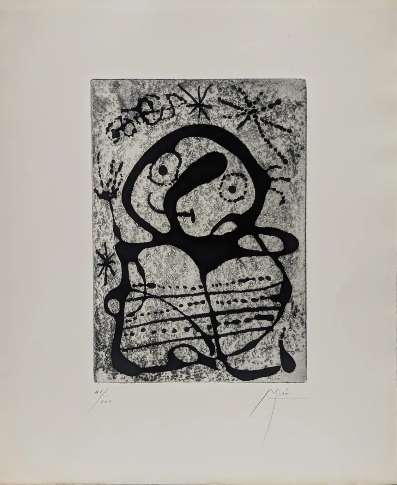 Aguafuerte Miró - Constellations 