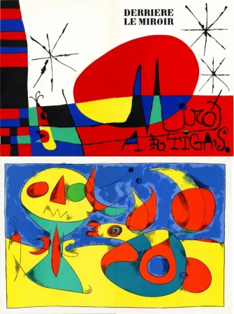 Libro Ilustrado Miró - Derrière Le Miroir n°87-88-89. MIRÓ ARTIGAS: Terres de grand feu. 3 LITHOGRAPHIES ORIGINALES. 1956.