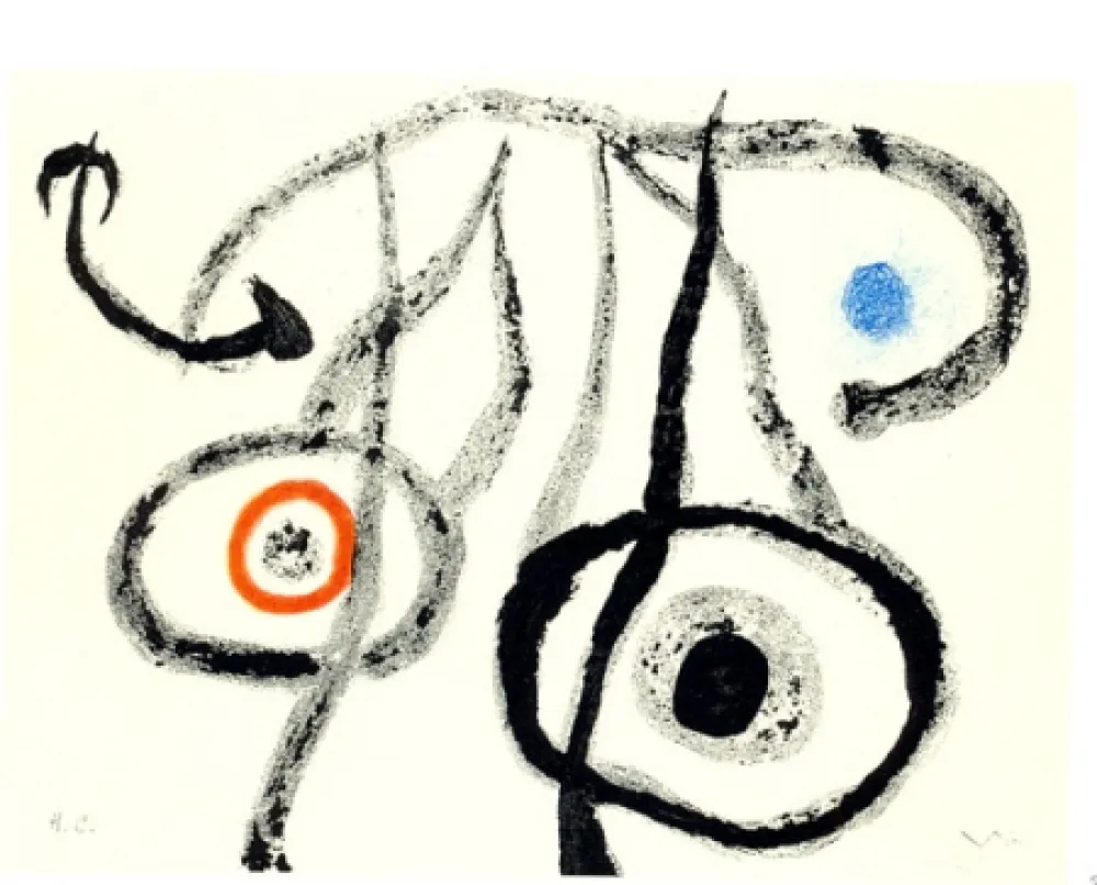 Aguatinta Miró - EL AGUADOR IV