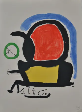 Litografía Miró - El tapiz de Tarragona