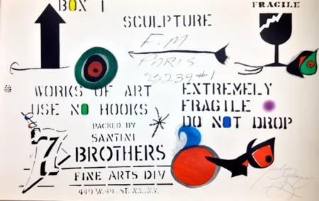 Aguafuerte Miró - Embalaje