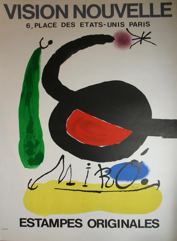 Litografía Miró - ' Estampes Originales ' - Galerie Vision Nouvelle