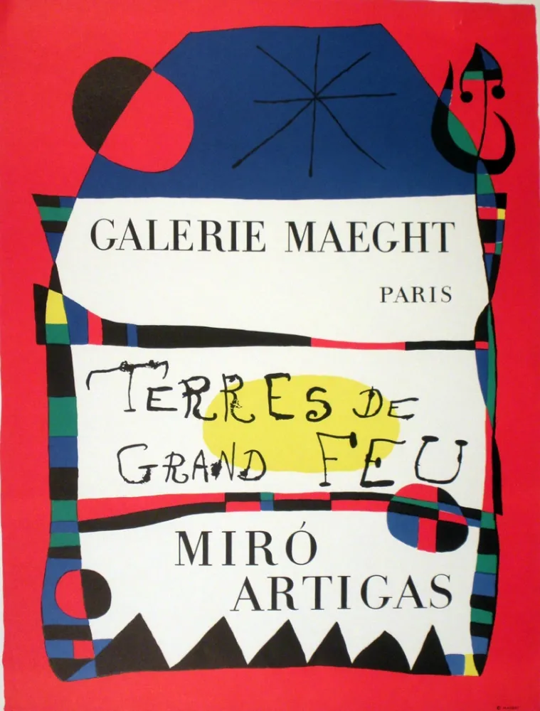 Litografía Miró - Exposition 
