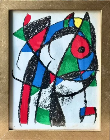 Litografía Miró - Figure 1037