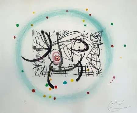 Aguatinta Miró - Fissures