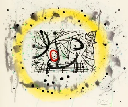 Grabado Miró - Fissures