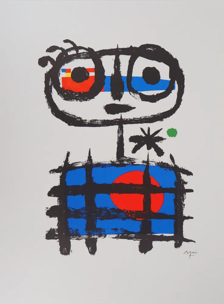 Litografía Miró - Garçon imaginaire