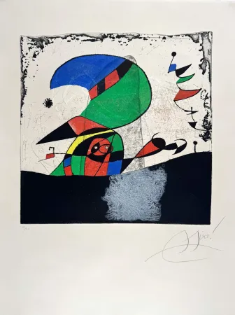 Aguafuerte Miró - Gaudi IV 