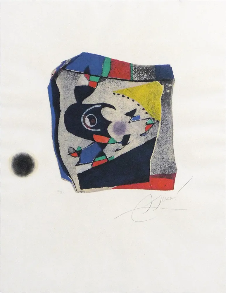 Grabado Miró - Gaudí IX