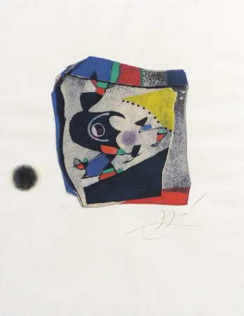 Grabado Miró - Gaudí IX