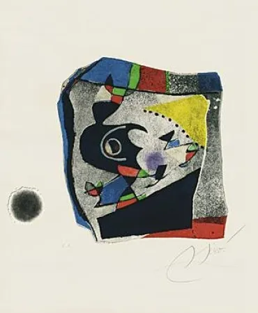 Aguatinta Miró - Gaudi IX