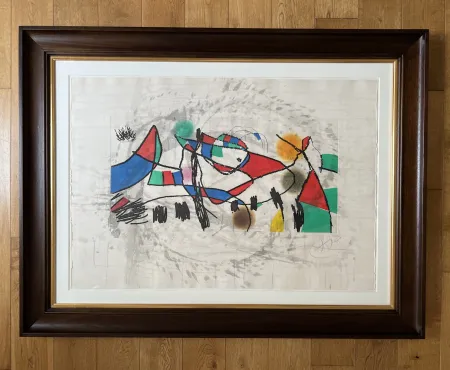 Aguafuerte Y Aguatinta Miró - Gravures pour une Exposition (Plate 1)