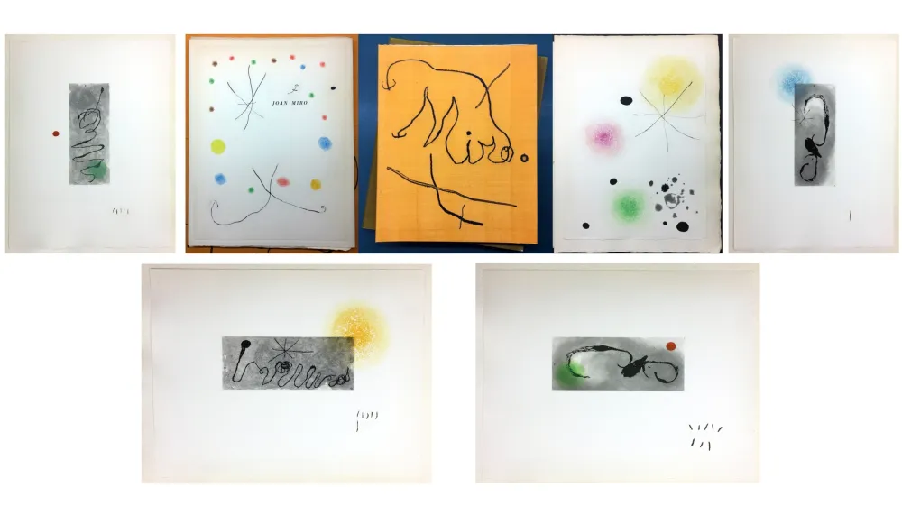 Libro Ilustrado Miró - HÉRACLITE D'ÉPHÈSE. Avec 12 gravures originale de Joan Miró (1965)