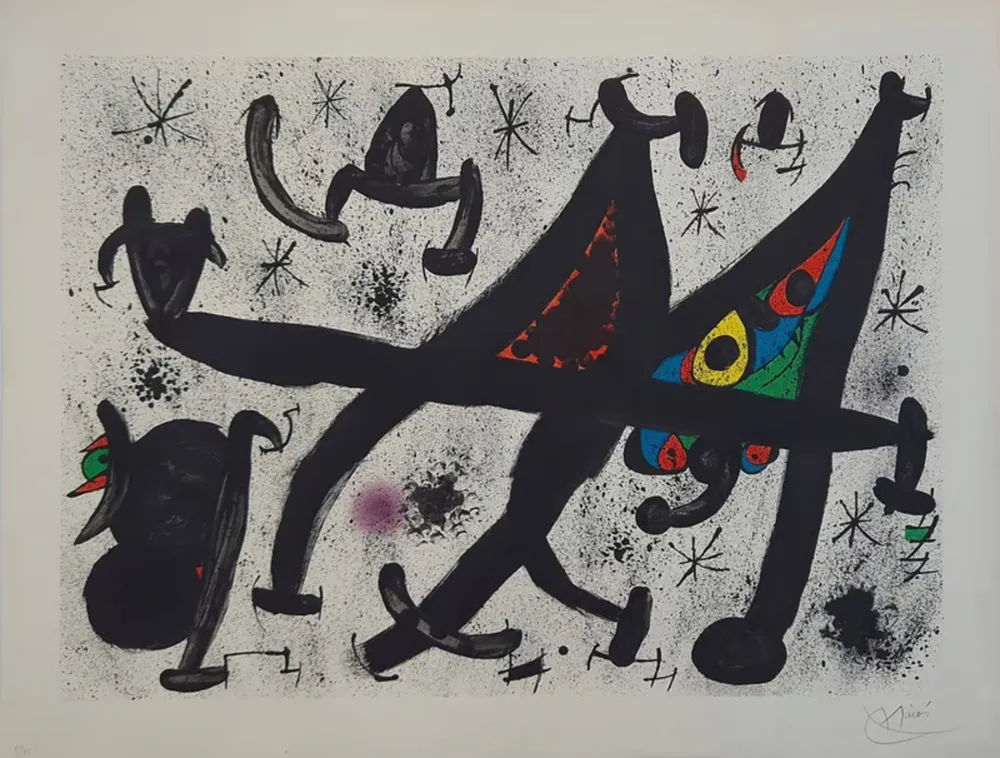 Litografía Miró - Homenatge a Joan Prats 11